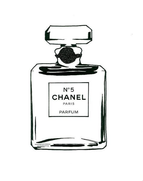 chanel bottle black and white poster|chanel art.